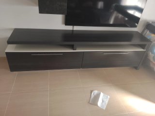 Mueble modular extensible y mesa comedor