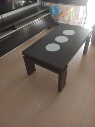 Mueble modular extensible y mesa comedor