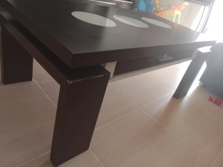 Mueble modular extensible y mesa comedor