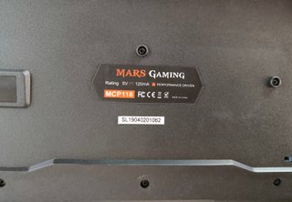 Teclado ordenador Gaming MCP118 Mars Gaming.