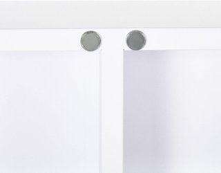 Armario de Medicamentos de 6 Estantes con Cerradura y 2 Llaves de Seguridad, Mueble para Medicinas de Acero, 55X18X60 Cm, Blanco