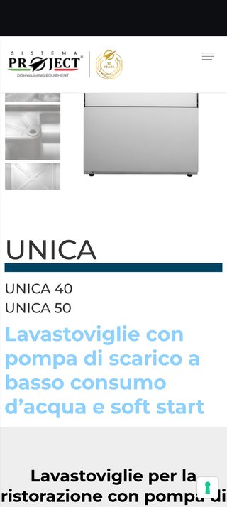Lavastoviglie professionale Unica 50