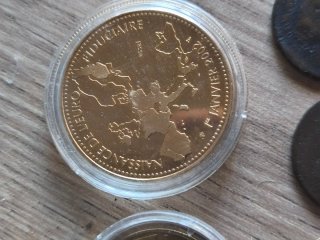 Lote monedas medallas antiguas
