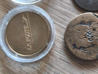 Lote monedas medallas antiguas