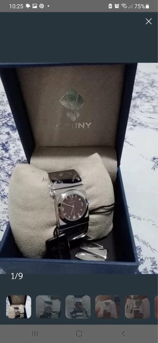 Reloj Cauny Plata y Marrón Nuevo