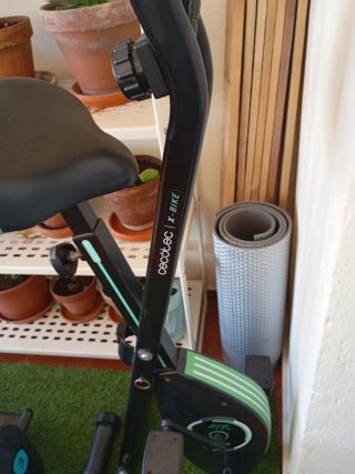 Bicicleta Estática Cecotec Verde y Negra