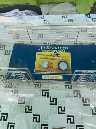 Escurreplatos de acero inoxidable