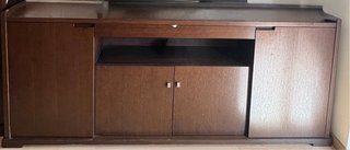 Mobile TV in legno massello stile giapponese