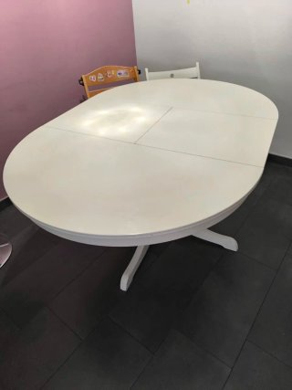 Mesa redonda extensible Ikea Rosentorp 110cm