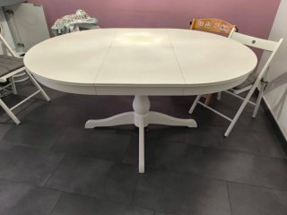 Mesa redonda extensible Ikea Rosentorp 110cm