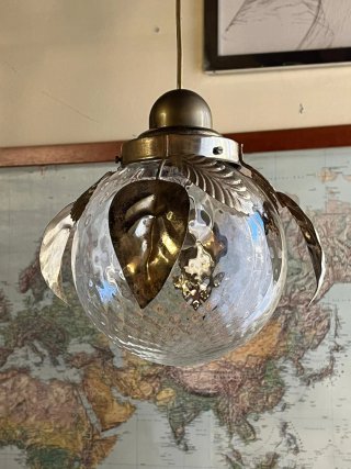 Lampada sospensione Art Decò anni '40