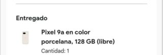 Google Pixel 9a Porcelana 128GB