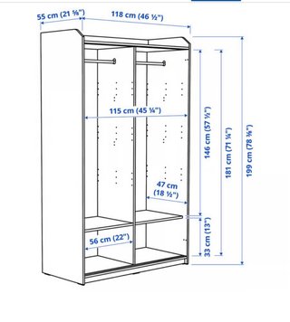 Armario puertas correderas Ikea blanco