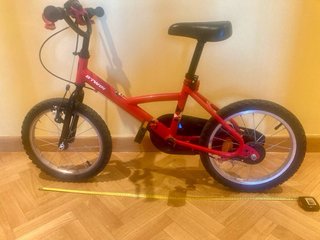 Bicicleta BTWIN 16 Niños 4-6 Años Roja