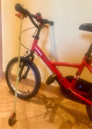 Bicicleta BTWIN 16 Niños 4-6 Años Roja