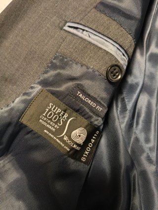 Traje gris, juvenil, lana fría, ideal graduaciones