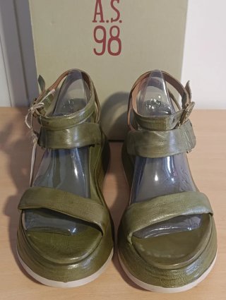 Sandalias A.S.98 Mujer Talla 42 Verde
