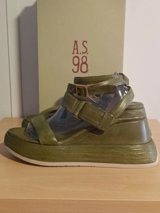 Sandalias A.S.98 Mujer Talla 42 Verde