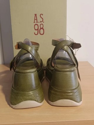 Sandalias A.S.98 Mujer Talla 42 Verde
