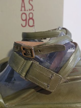 Sandalias A.S.98 Mujer Talla 42 Verde