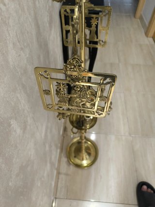 Velón antiguo de bronce lucentino Siglo XVIII