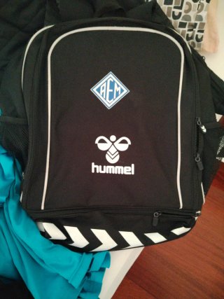Mochila AEM Hummel Negra y Azul