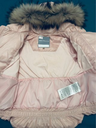 Traje Nieve Niña 90% Plumón Rosa