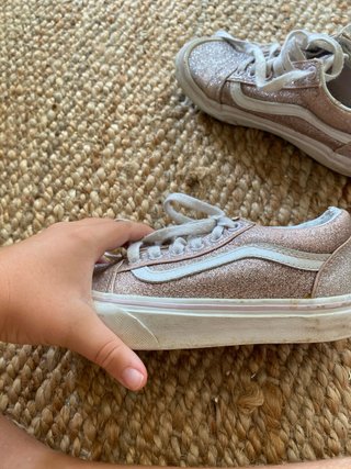 Vans niña purpurina rosa talla 31