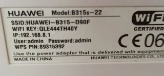 Router 4G Huawei B315s-22 wifi 4X Ethernet libre c