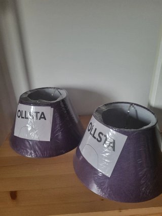 Tulipa lámpara morada Ikea