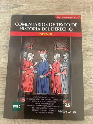 Comentarios de texto de historia del derecho es...