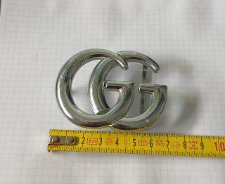HEBILLA DOBLE G PLATEADA 7cm - ¡SOLO 9,99€!!