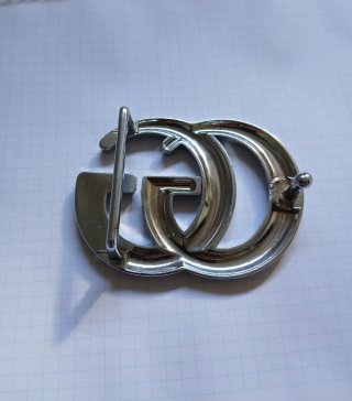 HEBILLA DOBLE G PLATEADA 7cm - ¡SOLO 9,99€!!