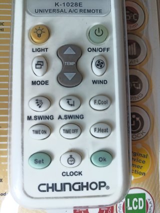 Telecomando Universale A/C CHUNGHOP K-1028E