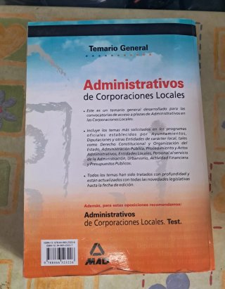 Temario Administrativos Corporaciones Locales