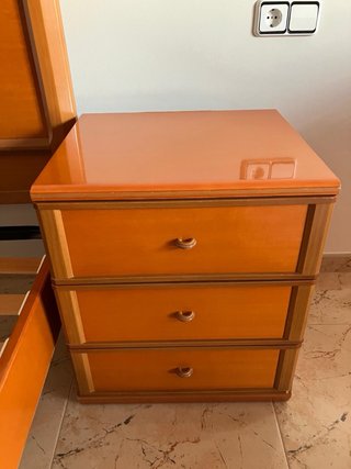Estructura cama madera 90x190cm y Somier