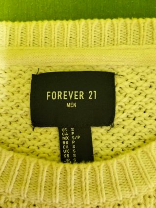 Jersey punto Forever 21 blanco