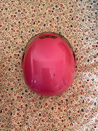 Casco de moto infantil rosa NZI