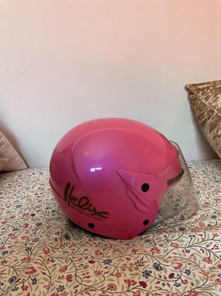 Casco de moto infantil rosa NZI