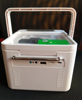 Reproductor CD/Casete Retro Blanco
