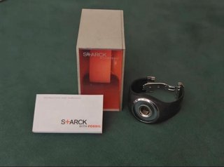 Reloj Philippe Starck w/Fossil Digital Negro/Plata