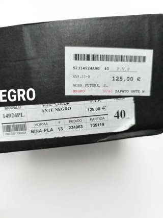 Zapatos LODI Negros Talla 40