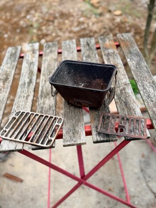 Barbacoa japonesa de metal