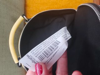 Mochila Stradivarius amarilla sin etiqueta