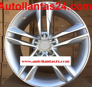 Kit 4 llantas para audi lubliana plata 18 r973901