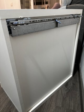 Mueble Besta Ikea cristal y estante