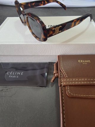 Occhiali da sole Celine tartarugati oro