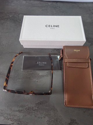 Occhiali da sole Celine tartarugati oro