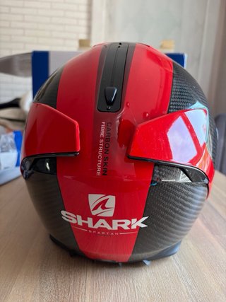 Casco Shark Spartan Carbon Rojo