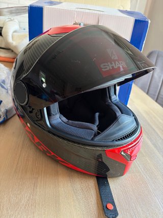Casco Shark Spartan Carbon Rojo